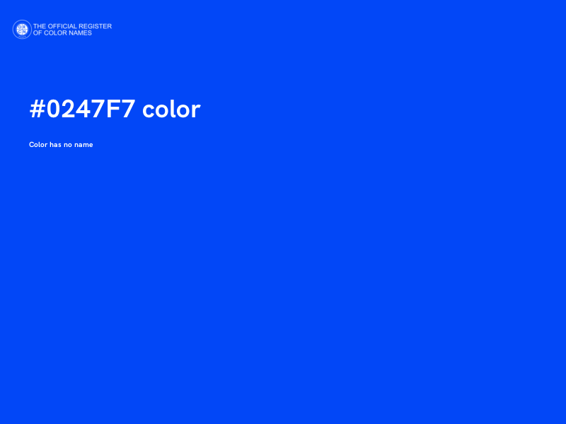 #0247F7 color image
