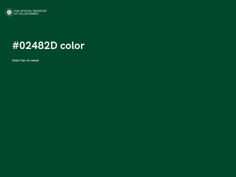 #02482D color image
