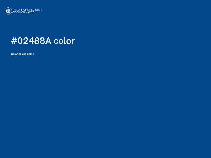 #02488A color image