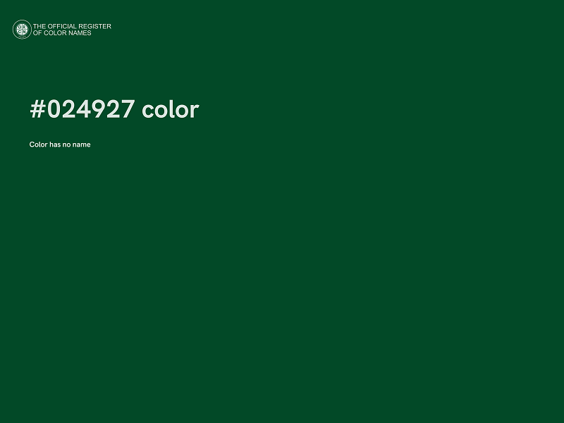 #024927 color image