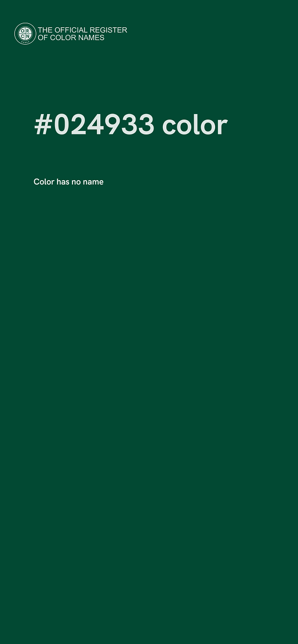 #024933 color image