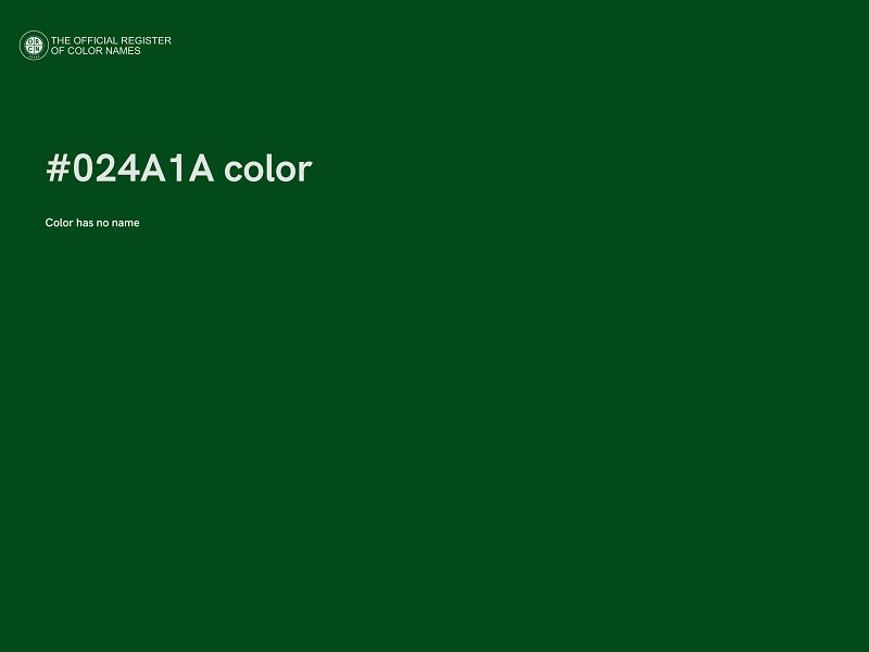 #024A1A color image