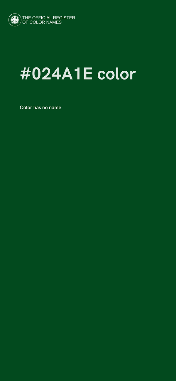 #024A1E color image