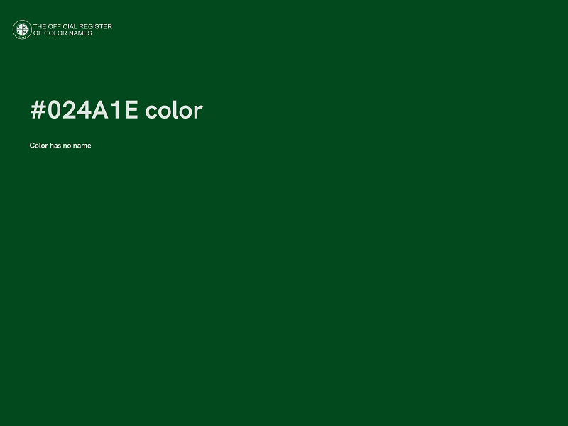 #024A1E color image