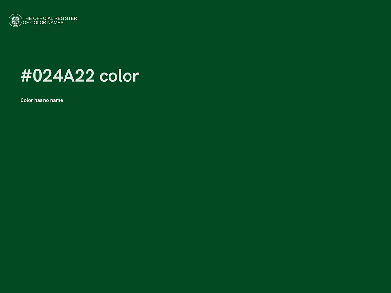 #024A22 color image