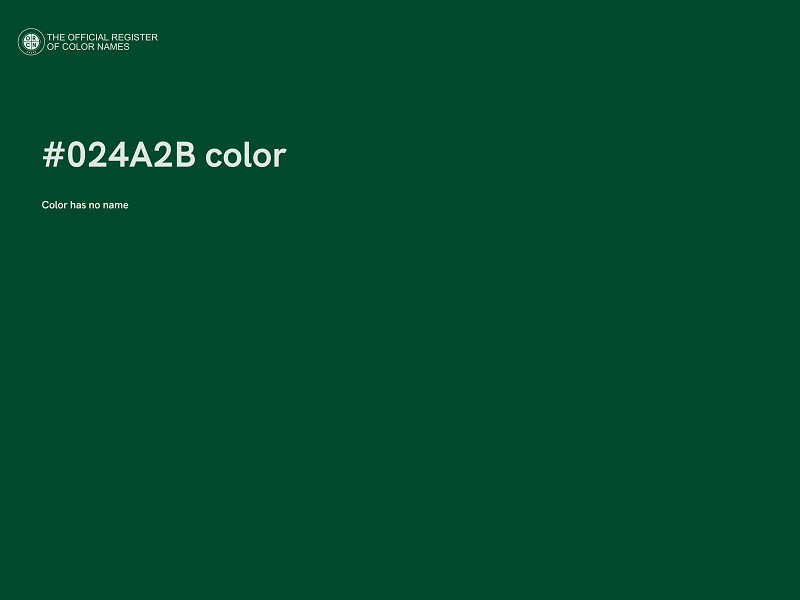 #024A2B color image