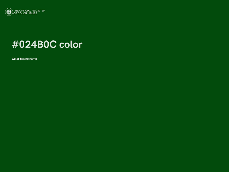 #024B0C color image