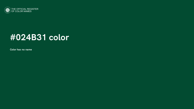 #024B31 color image
