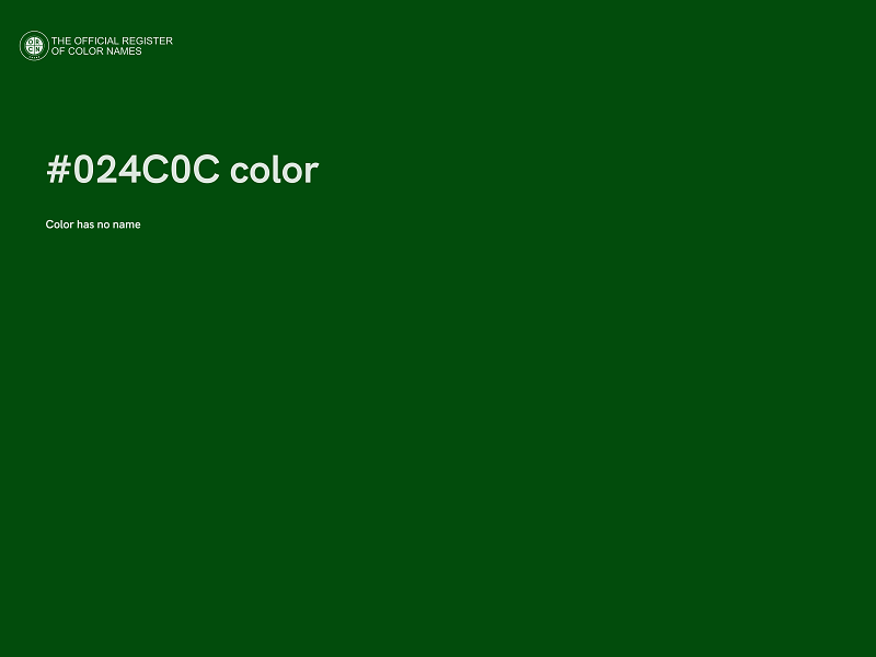 #024C0C color image