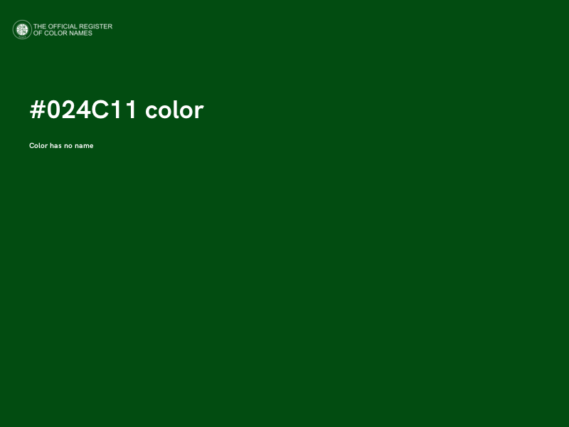 #024C11 color image
