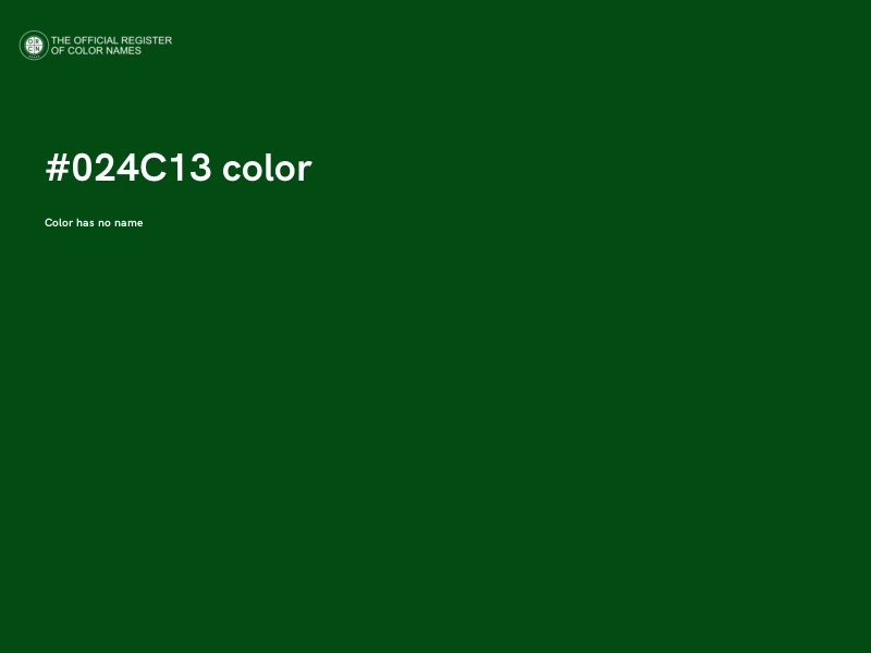 #024C13 color image