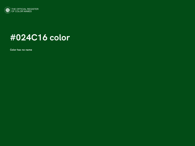 #024C16 color image
