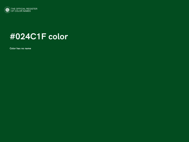 #024C1F color image