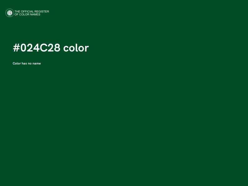 #024C28 color image