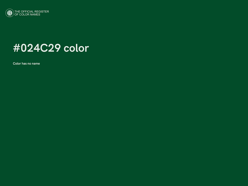 #024C29 color image