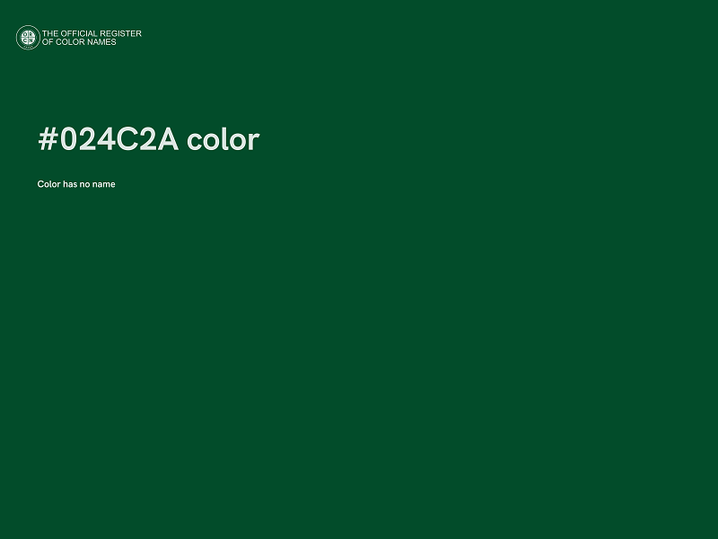#024C2A color image