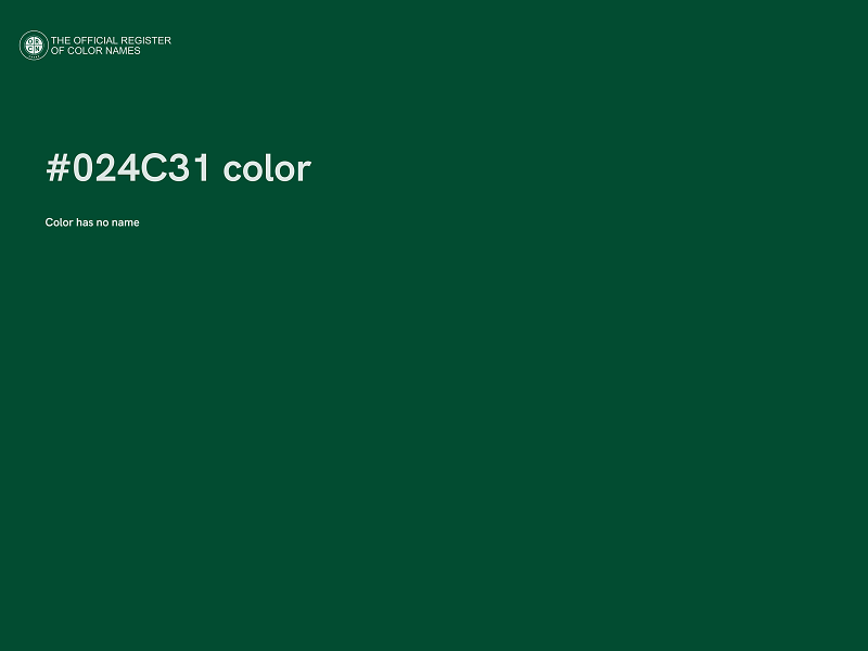 #024C31 color image