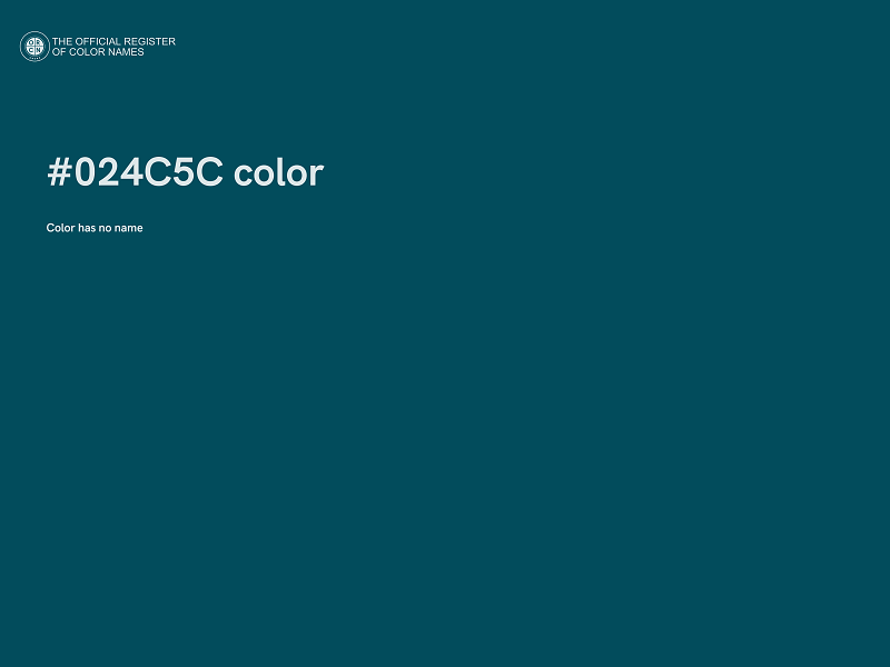 #024C5C color image