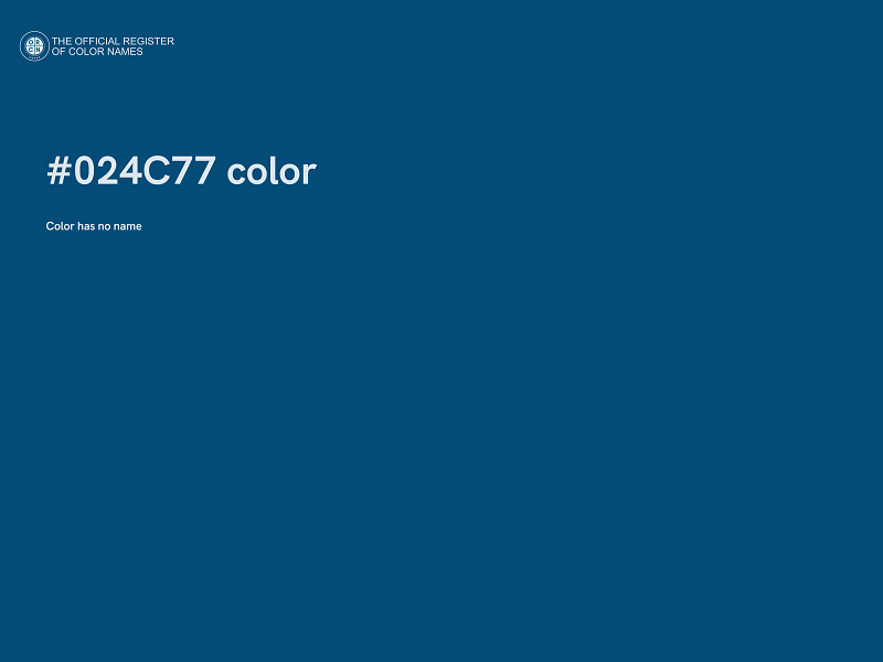 #024C77 color image