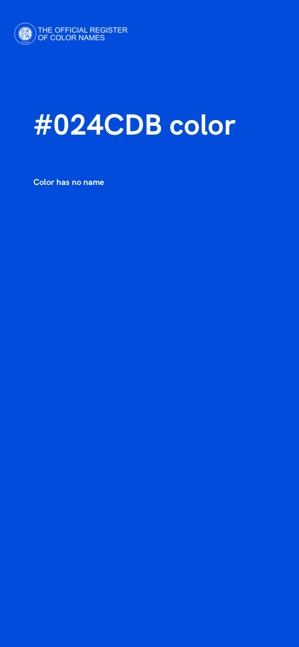 #024CDB color image