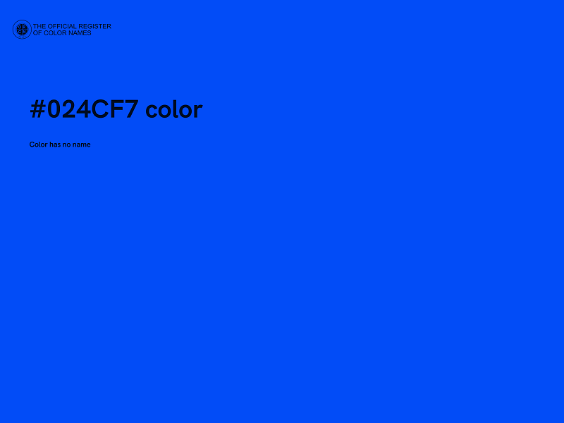 #024CF7 color image