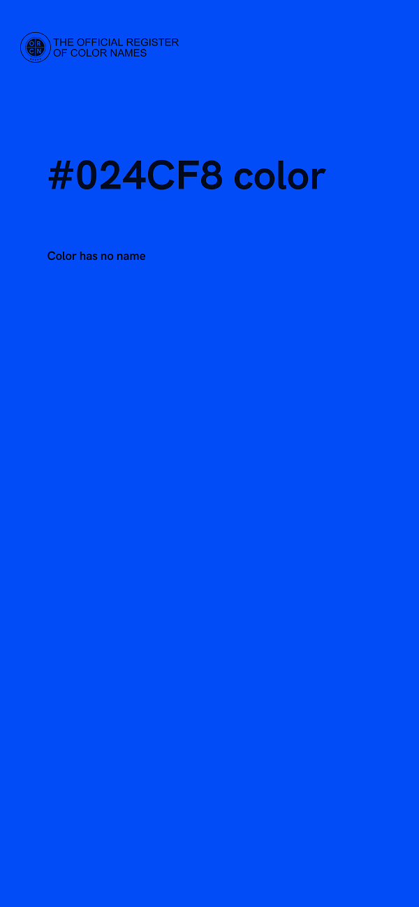 #024CF8 color image