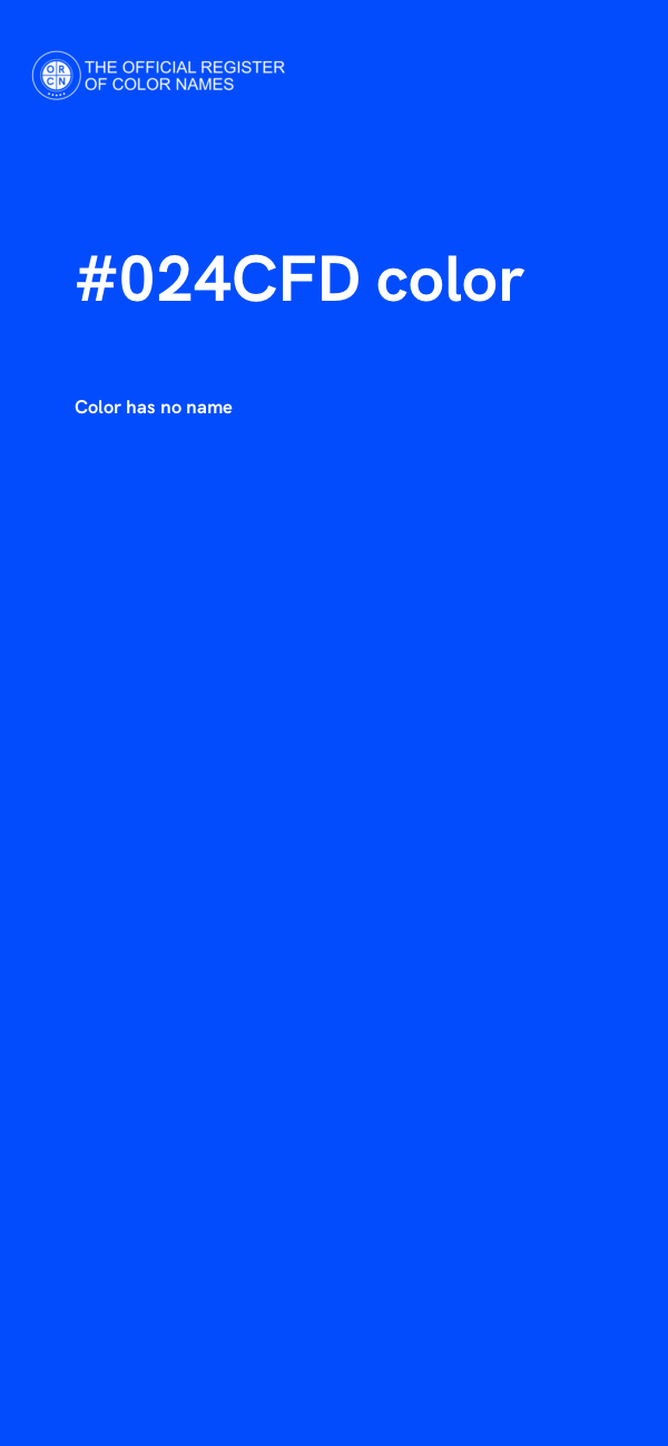 #024CFD color image