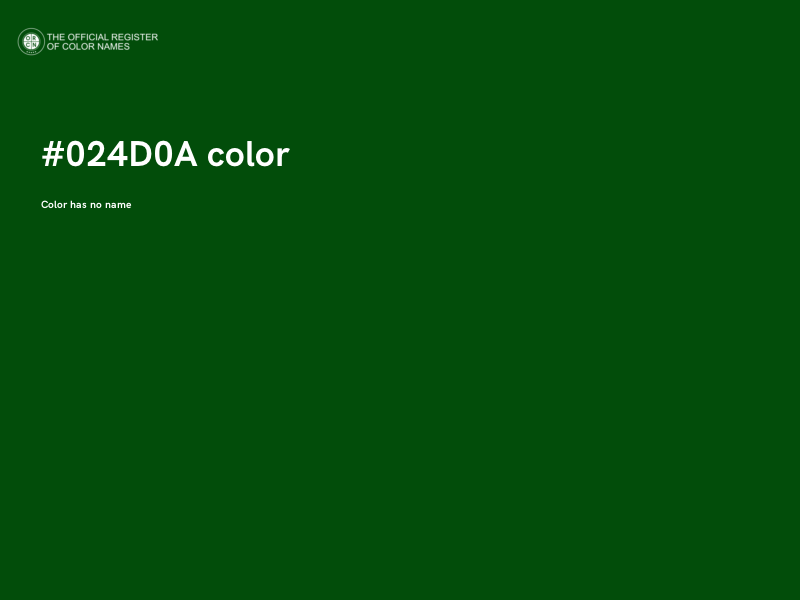 #024D0A color image
