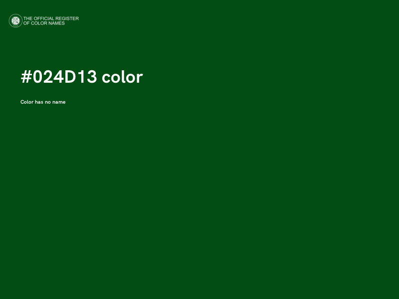 #024D13 color image