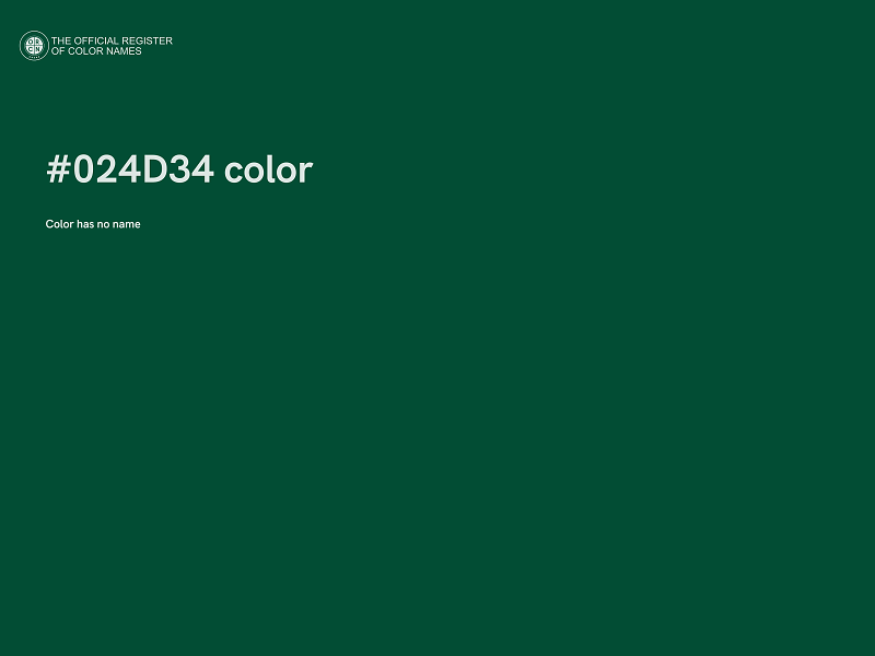 #024D34 color image
