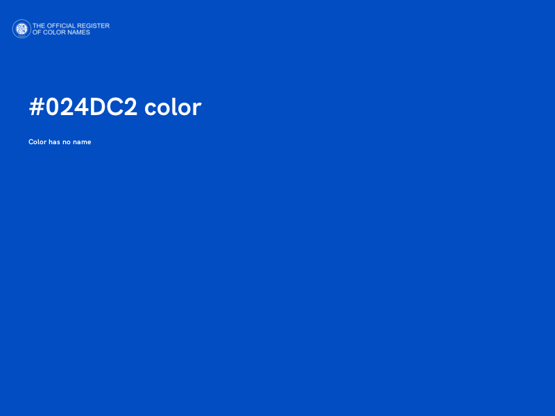 #024DC2 color image