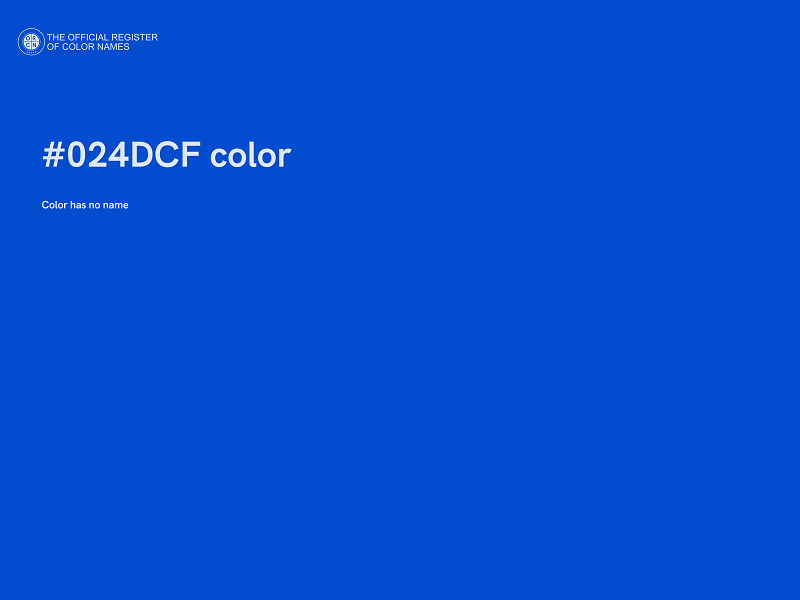 #024DCF color image