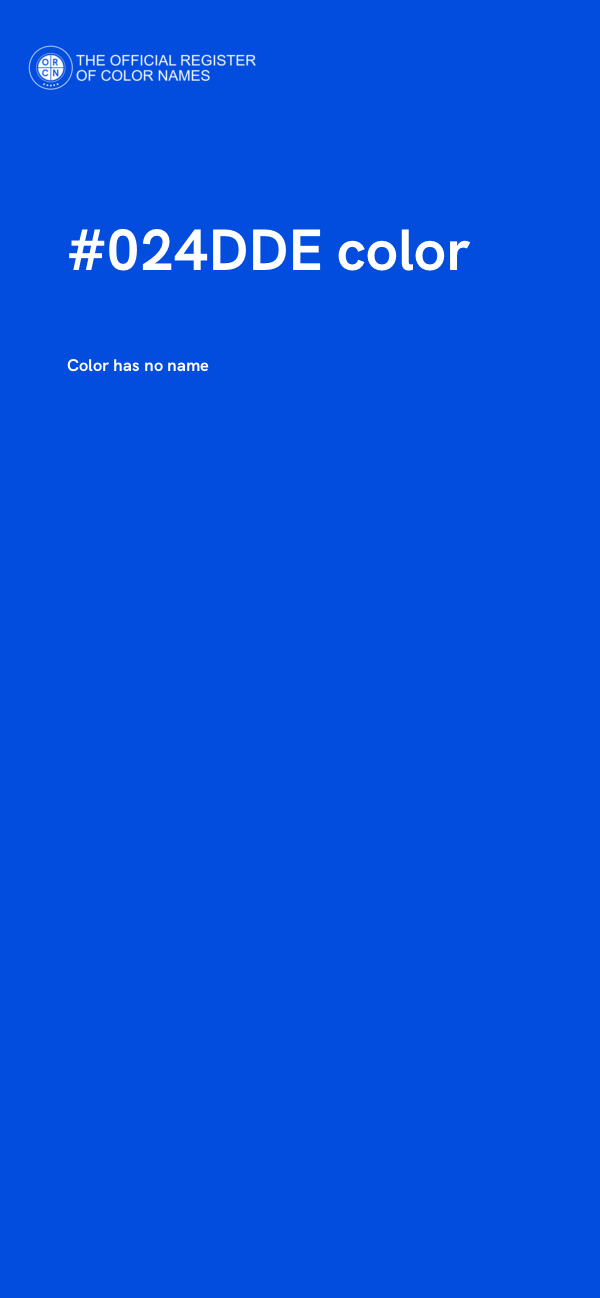 #024DDE color image