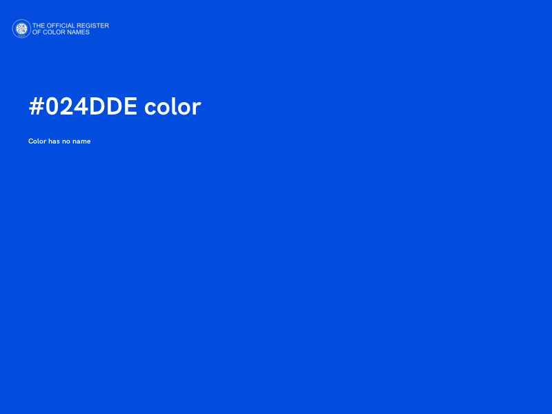 #024DDE color image