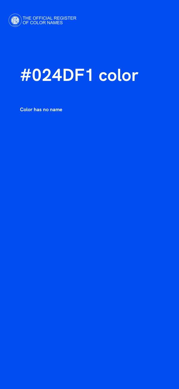 #024DF1 color image