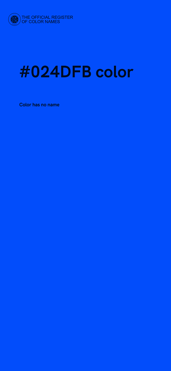 #024DFB color image
