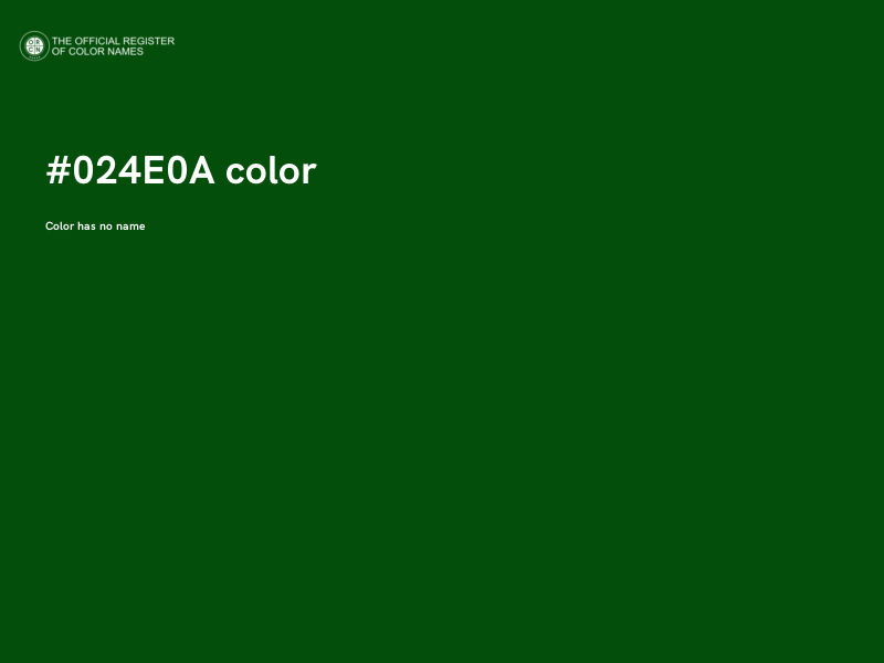 #024E0A color image