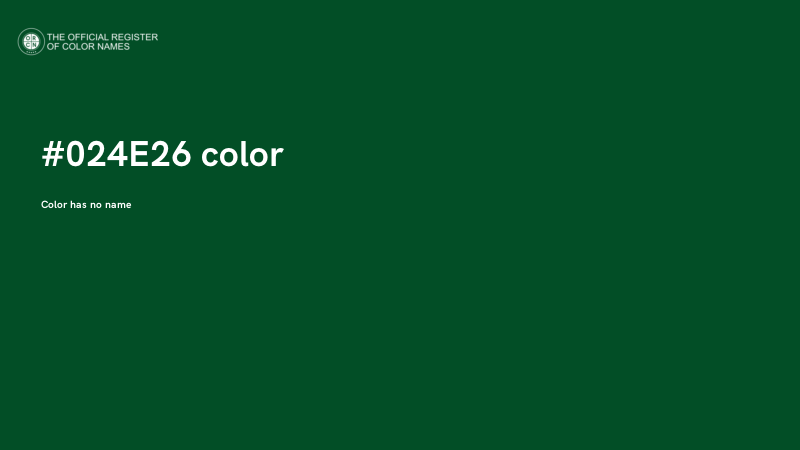 #024E26 color image