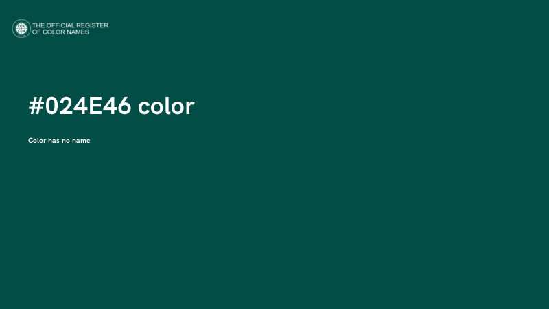 #024E46 color image