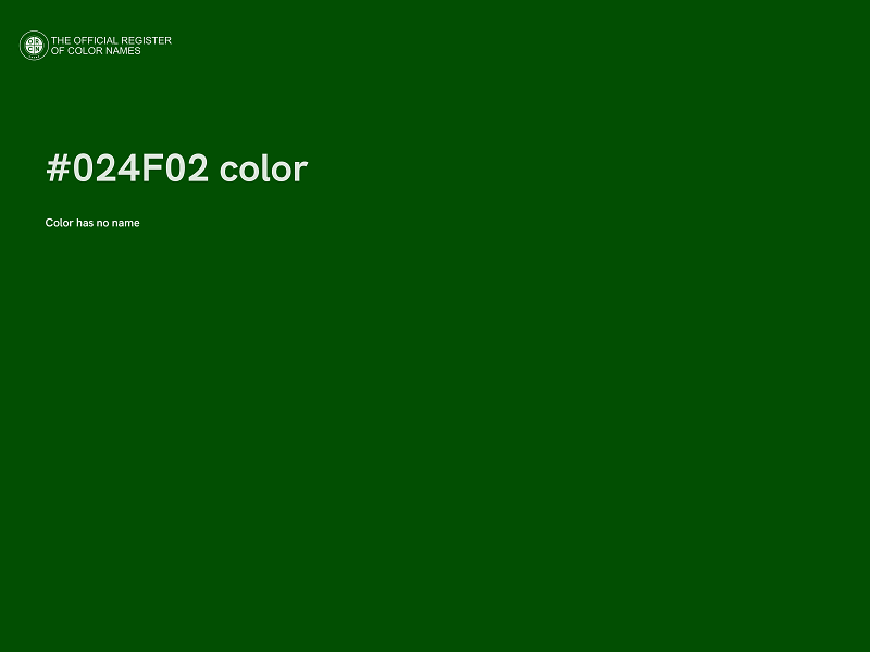 #024F02 color image