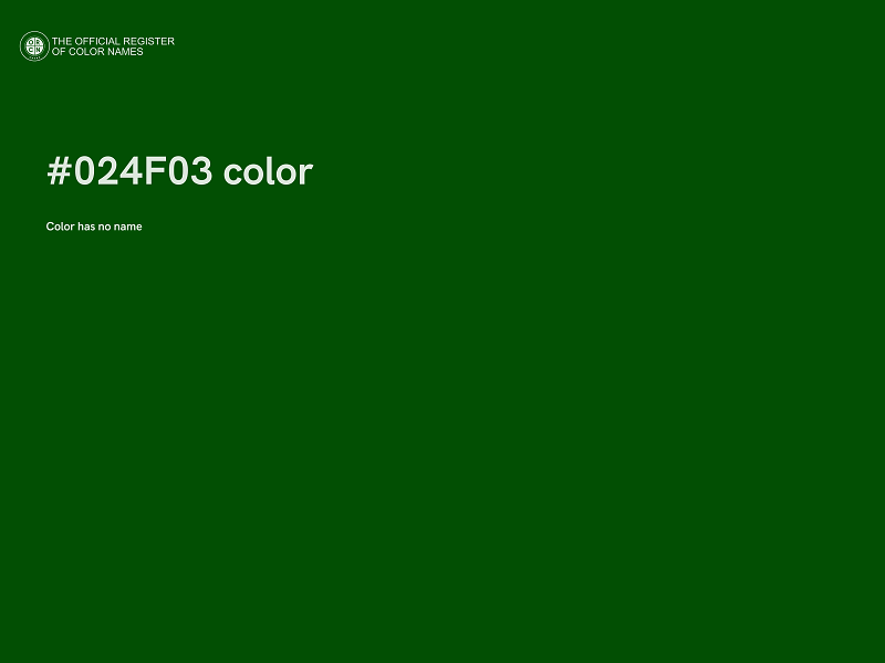 #024F03 color image