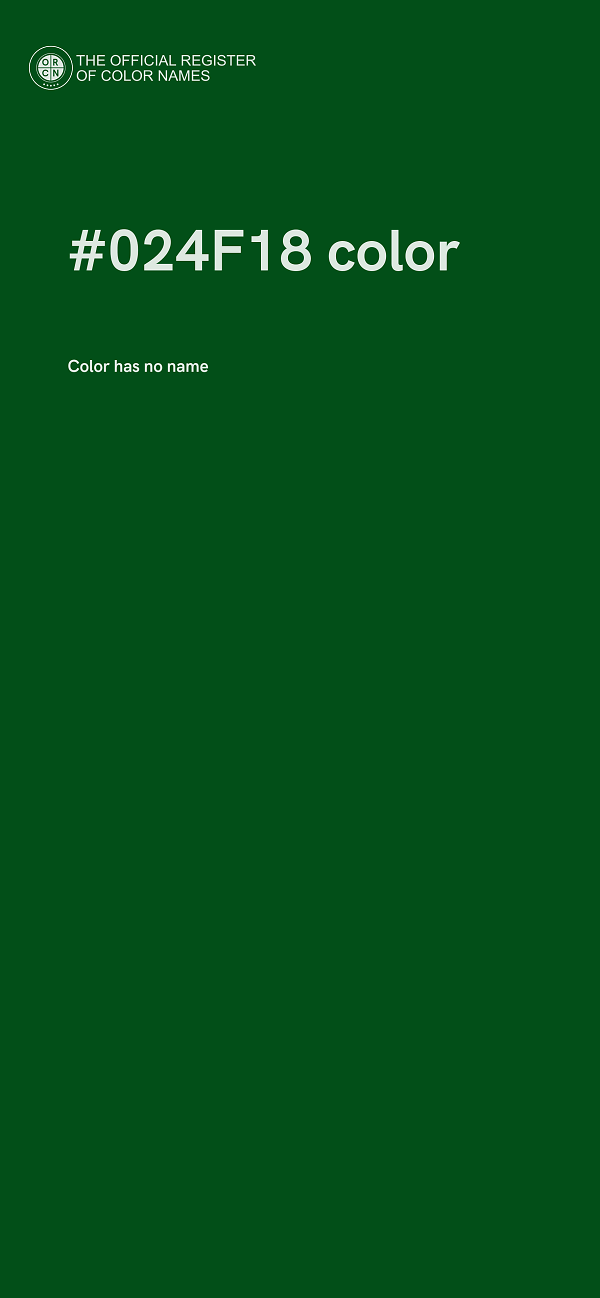 #024F18 color image