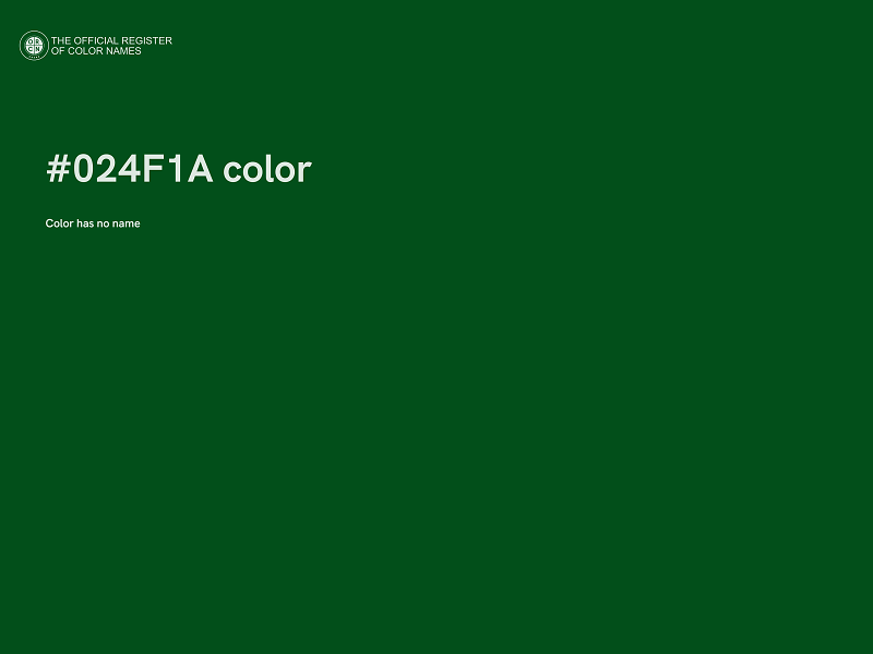 #024F1A color image