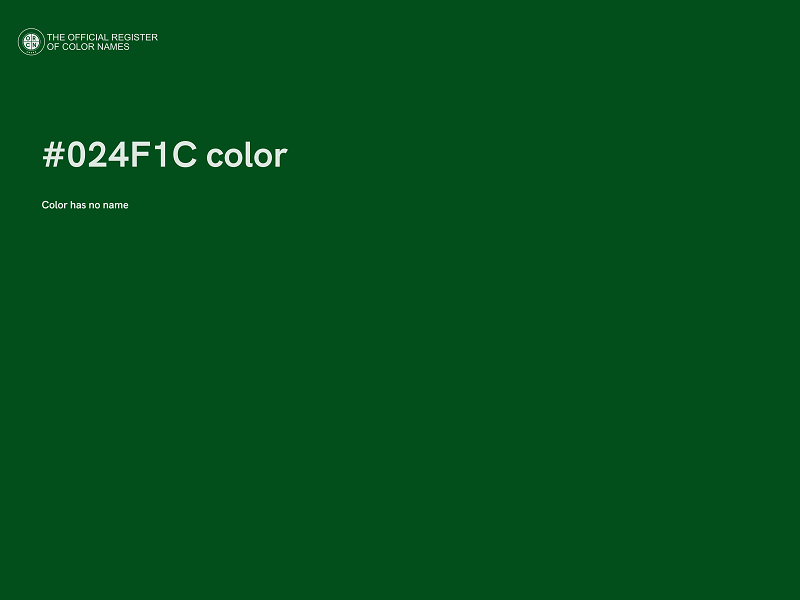 #024F1C color image