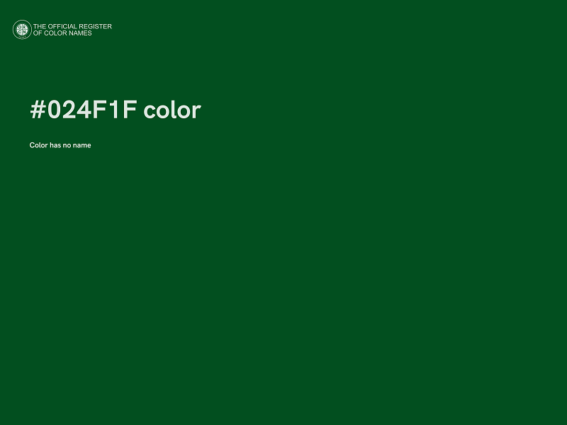 #024F1F color image