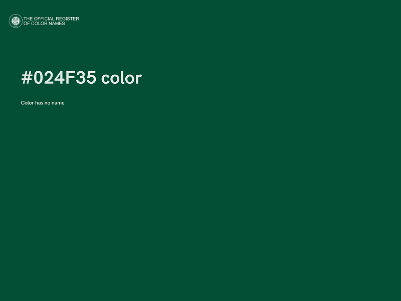 #024F35 color image