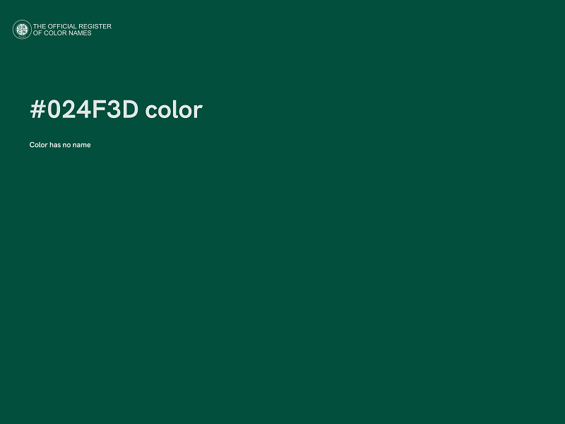 #024F3D color image