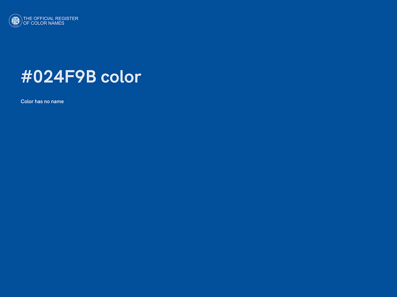 #024F9B color image