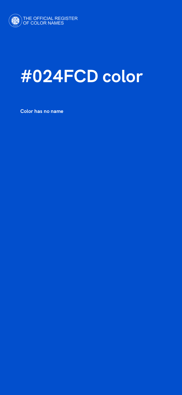 #024FCD color image