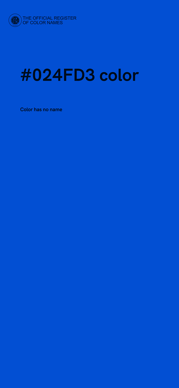 #024FD3 color image